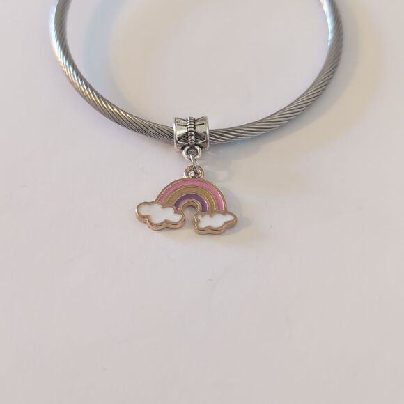 Rainbow Dangle Charm for Pandora Style Bracelet‎ - Picture 1 of 4
